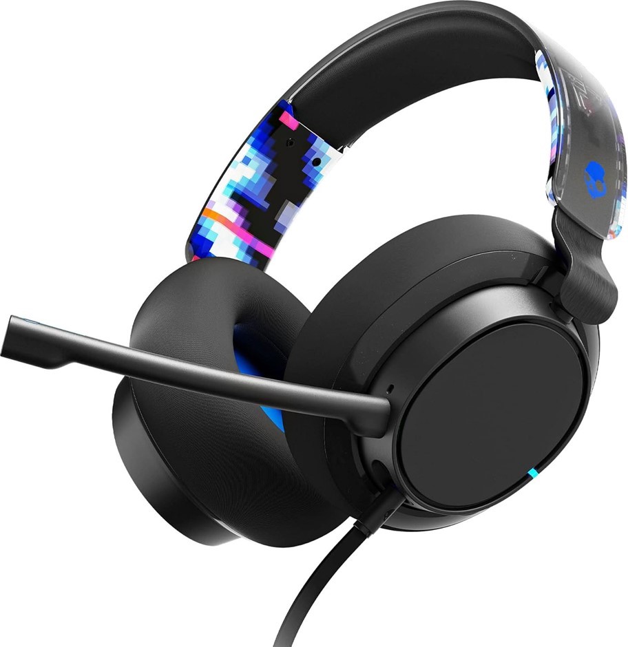 Skullcandy SLYR Pro Multi-Platform Over-Ear Wired Gaming Headset, Blue Buy