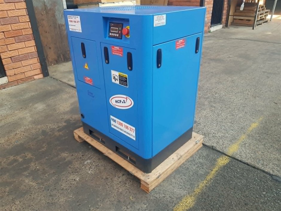 1 x Used ACP&S Model ACPS4S Floor Mount Rotary Screw Air Compressor