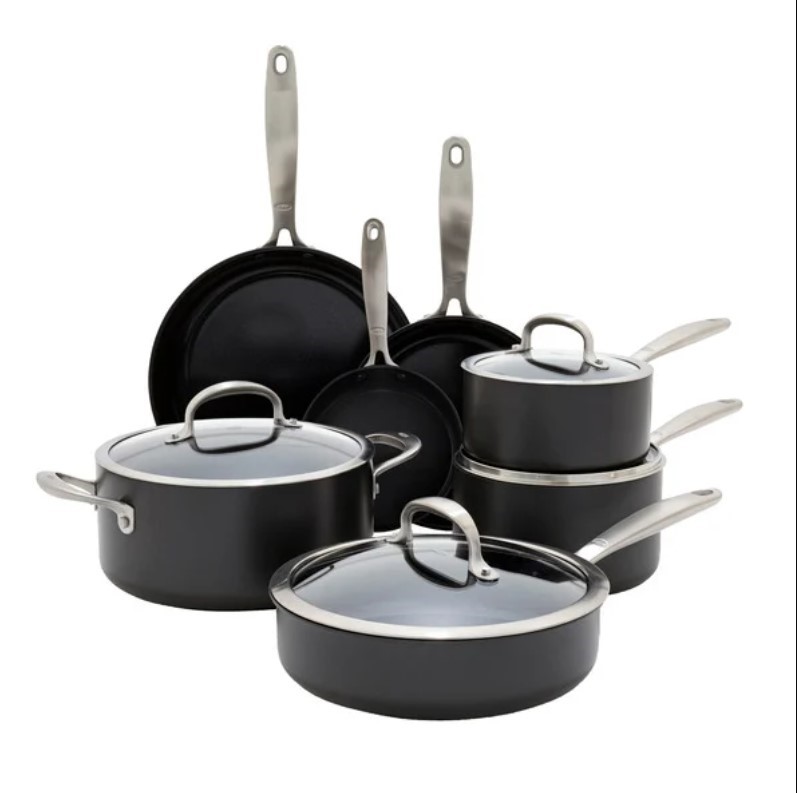 OXO 11 Piece Softworks Non-Stick Cookware Set NB: no box