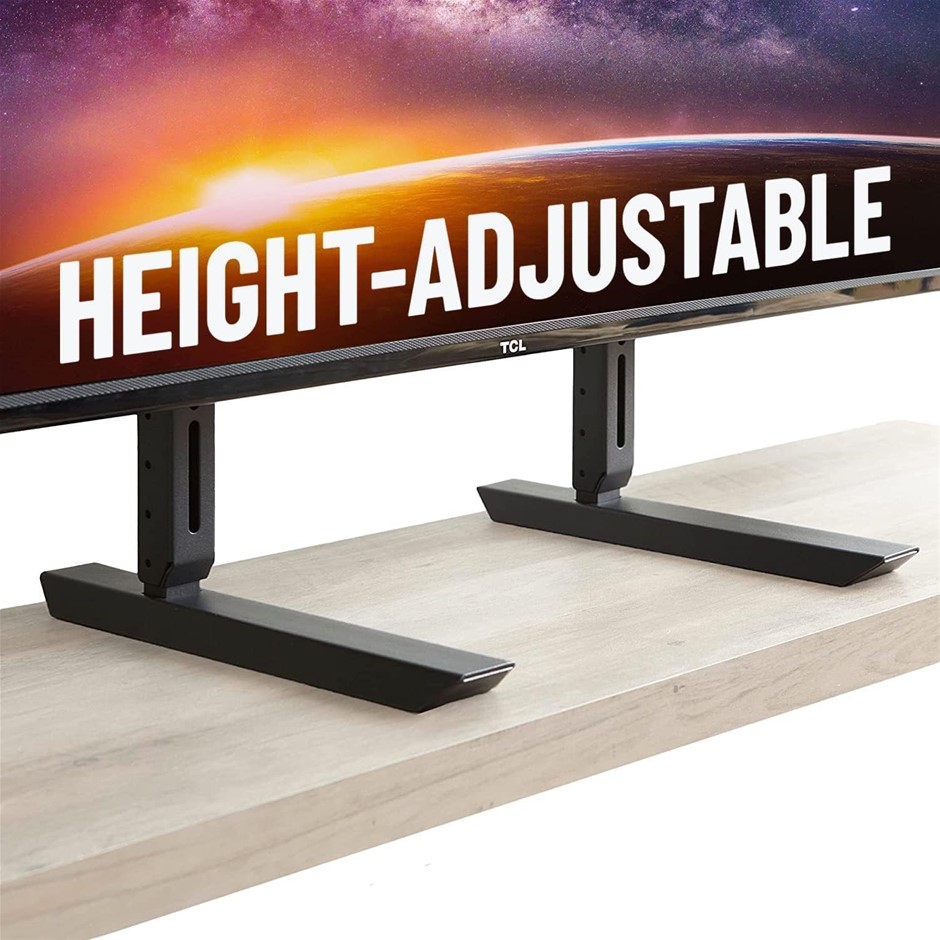 ECHOGEAR Universal Large TV Stand - Height Adjustable Base for TVs Up to 77