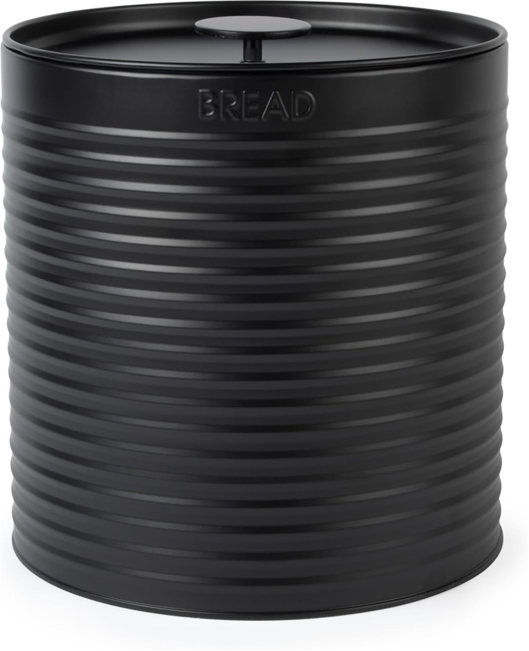 Russell Hobbs RH03269EU7 Ribbed Bread Bin – Metal Bread Box, Large Kitchen