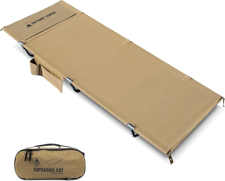 OneTigris SUPRAGRIS Camping Cot, Support Up to 400lbs, Lightweight Comforta