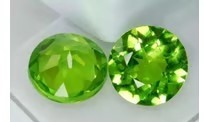 0.59 Tcw Round 2 Peridot Gemstones