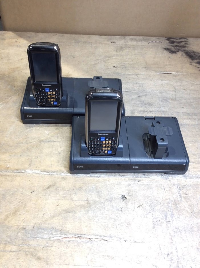 Intermec CS40 Mobile Computer With Charging Dock (Lot Of 2)