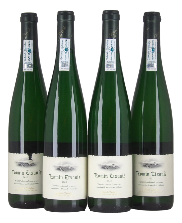 Txomin Etxaniz Txakoli 2022 (4x 750mL), Spain.