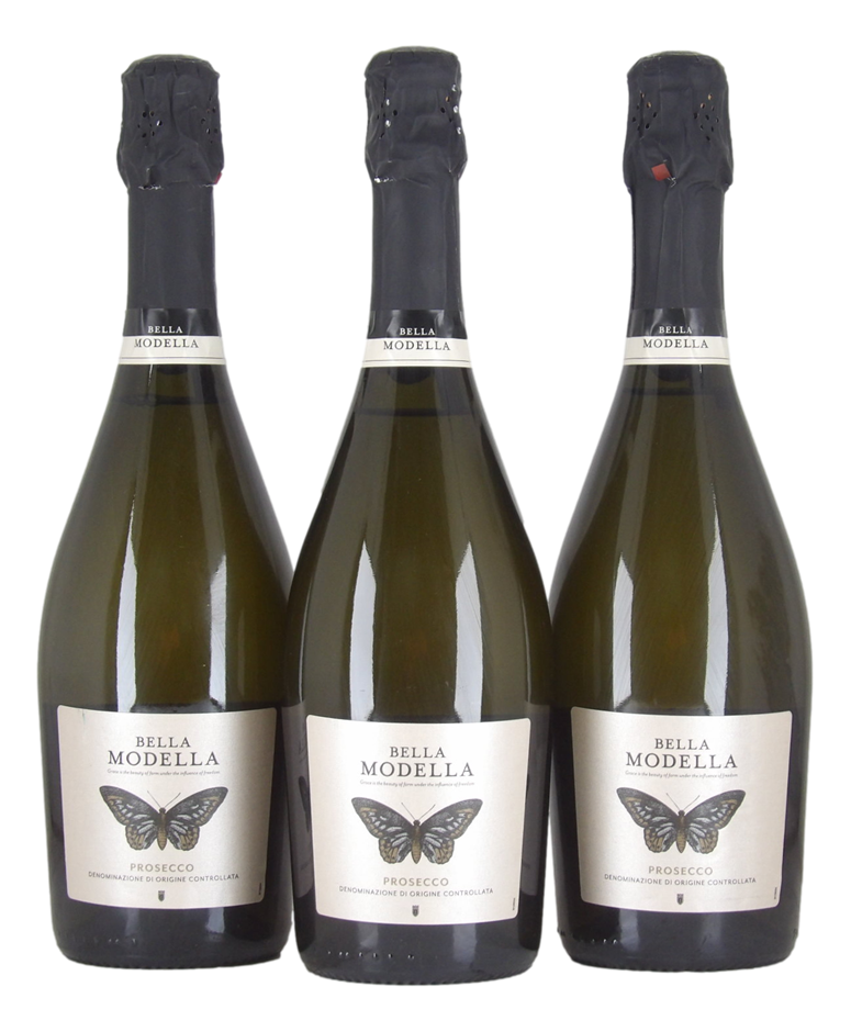 Bella Modella Extra Dry Prosecco NV (3x 750mL), Italy.