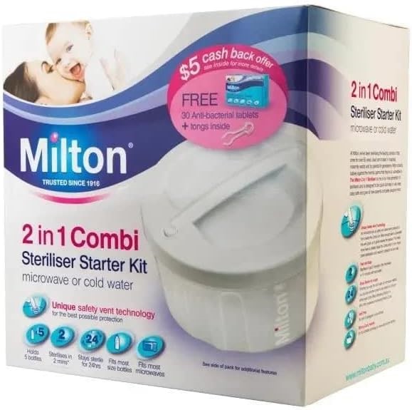 2 x MILTON 2 N 1 Sterilisation Starter Kit.