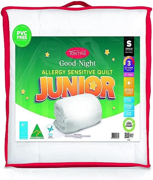 TONTINE Good Night Allergy Sensitive All Seasons Quilt for Kids, Junior Siz