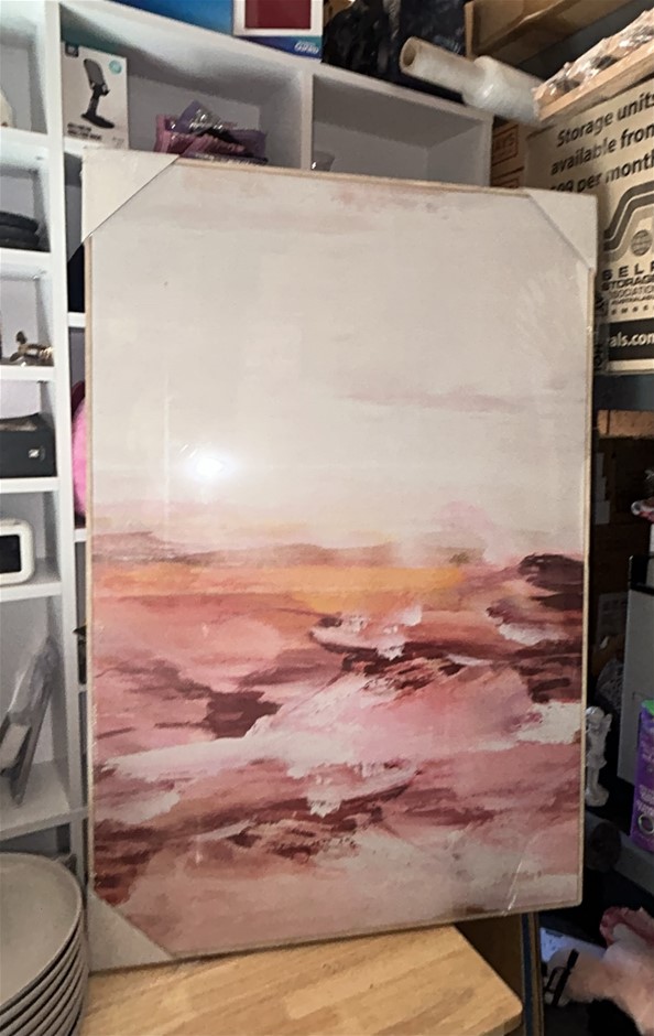 Large Framed Wall Decoration