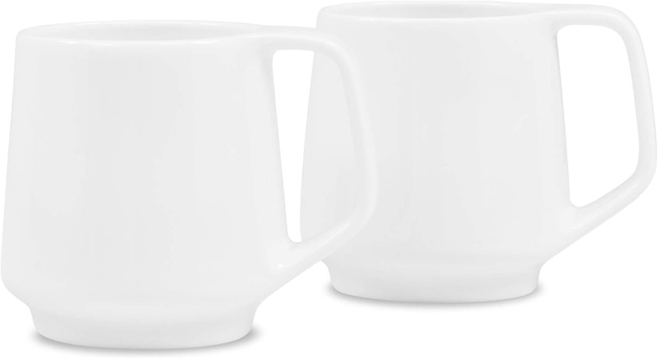 3 X NORITAKE Marc Newson Mug 330ml, Set of 2, White.