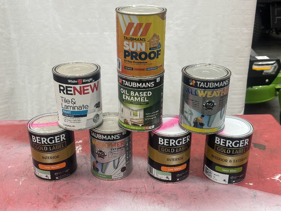 100 x 1L Assorted Paint Tins