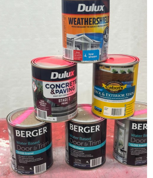 100 x 1L Assorted Paint Tins