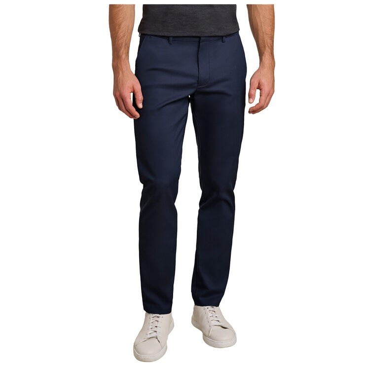 MACK WELDON Men's Greenwood Flex Flat Front Pant, Size 34x32, Blue. Buyers