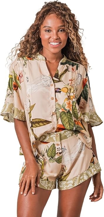 MAAJI Women's 2pc Sleep PJ Set, Size M, Party Animal Sarabeth. RRP: US $99.