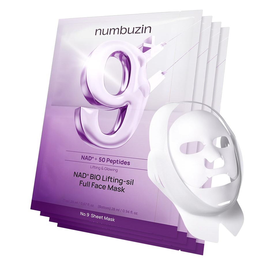 NUMBUZIN No.9+ NAD+ BIO Lifting Full Face Mask, Peptide & Collagen Two-Piec