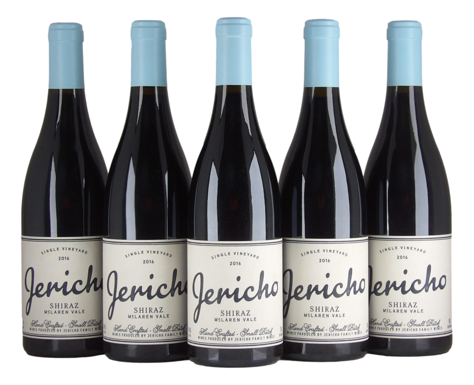 Jericho Wines Single Vineyard Shiraz 2016 (5x 750mL), McLaren Vale.