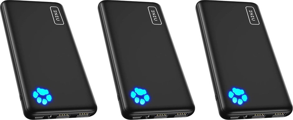 4 x INIU Power Bank, Slimmest 10000mAh USB C Portable Charger. TOTAL RRP: $