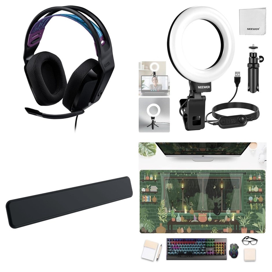 4 x Gaming Accessories. 1 x LOGITECH G335 Wired Gaming Headset. 1 x NEEWER