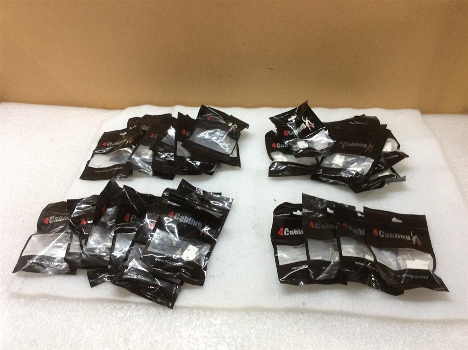 4Cabling JMH1-UC6 CAT6 RJ45 Jack - New (Lot of 34)