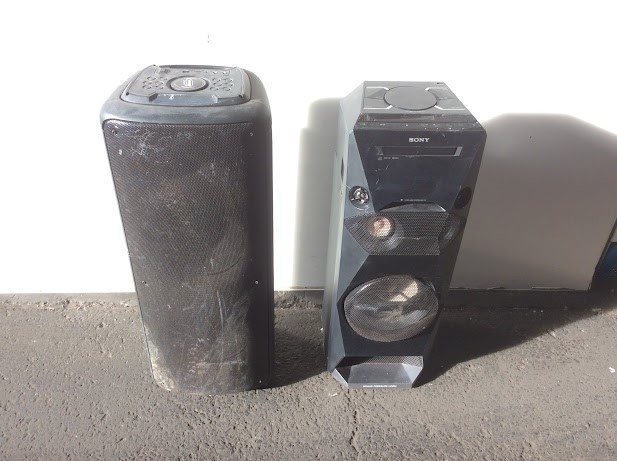 Weconic LG-101P Portable Rechargeable Speaker&Sony MHC-V3 Audio (Lot of 2)