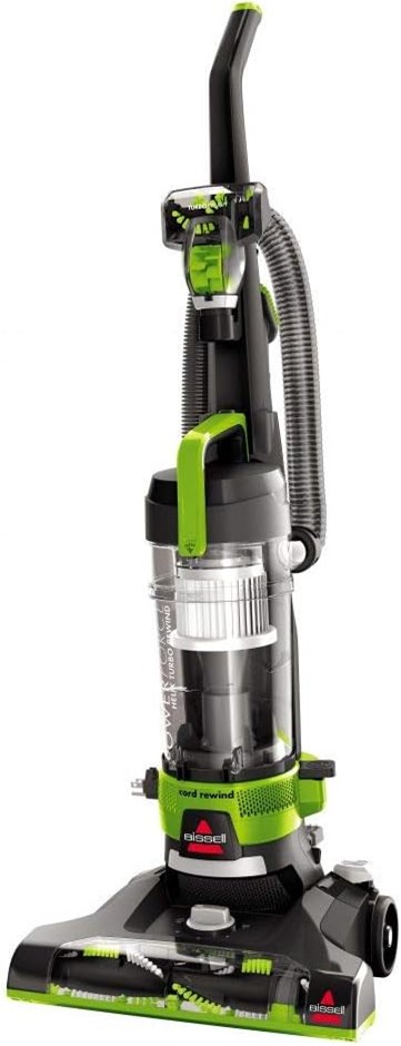 BISSELL PowerForce Helix Turbo Rewind Upright Bagless Vacuum, 2261F.