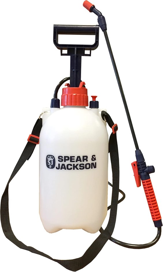 SPEAR & JACKSON 5 Litre Pump Action Pressure Sprayer NB: minor use, damaged