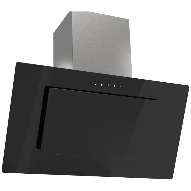 Delonghi, Canopy Rangehood, 90cm Black Glass, Model: DETHALASSA90B