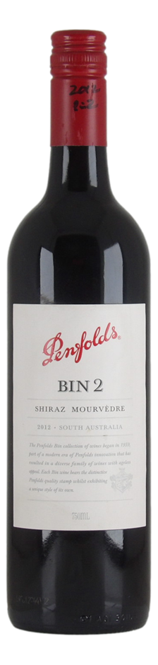 Penfolds Bin 2 Shiraz Mataro 2012 (1x 750mL), AUS.