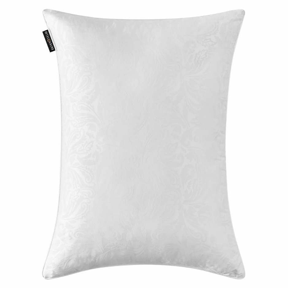 2 x HOTEL GRAND Jacquard Down Soft Alternative Pillows. NB: not in original