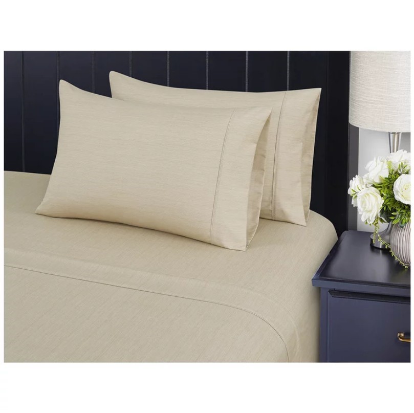 SOUTH POINT Home Fashions Poly Flannelette Sheet Set 6 Piece, Queen, Textur
