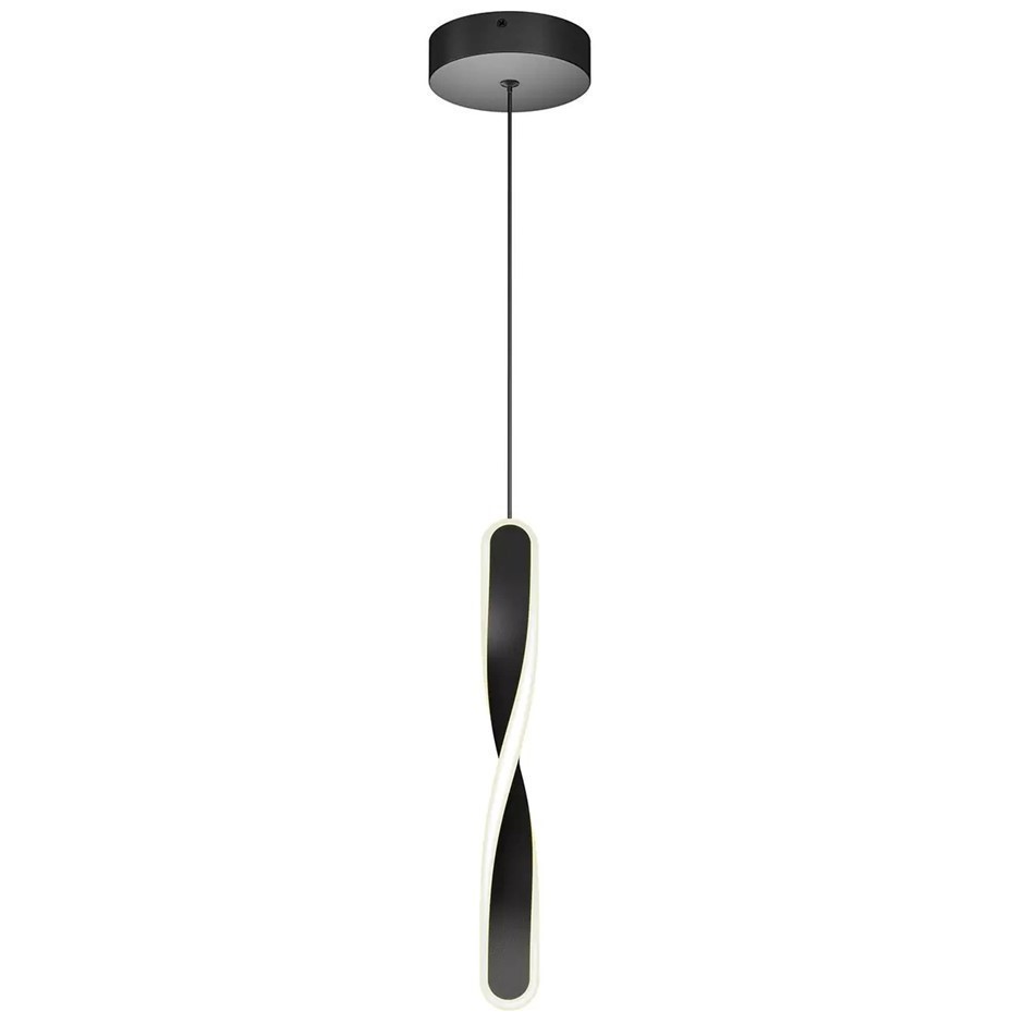 ARTIKA Finley Integrated LED Pendant Light Black, Model PDT1-FIC-C6BL.