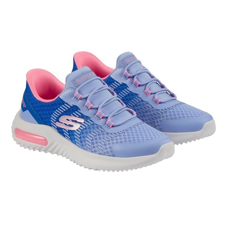 SKECHERS Kids' Swift Fit Shoes, Size US1 / EU32, Purple (BLNV), 17342L. Bu