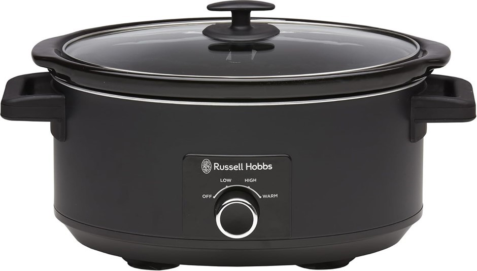 RUSSELL HOBBS Slow Cooker 7L, 3 Heat Settings (Low, High and Keep Warm), Bl