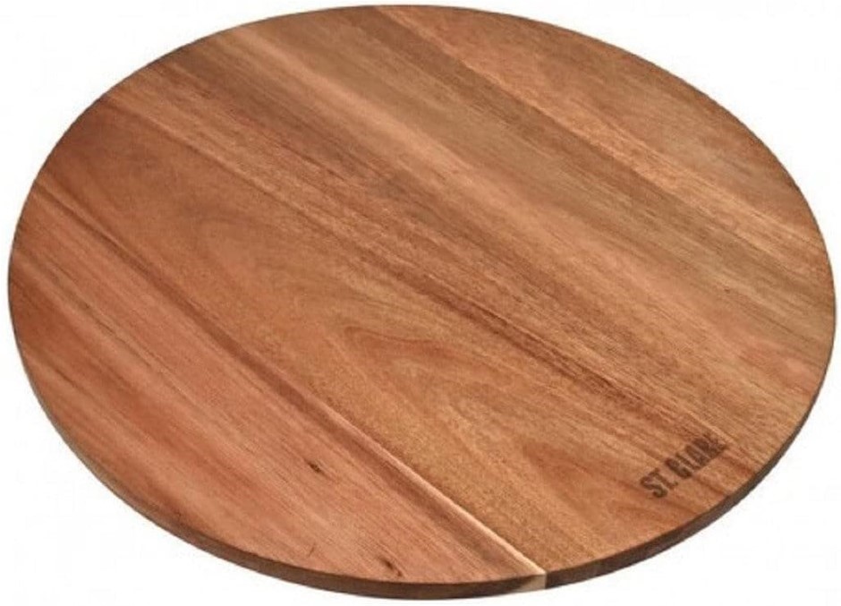ST CLARE Acacia Wood Lazy Susan, Brown, 45 cm. NB: missing screw