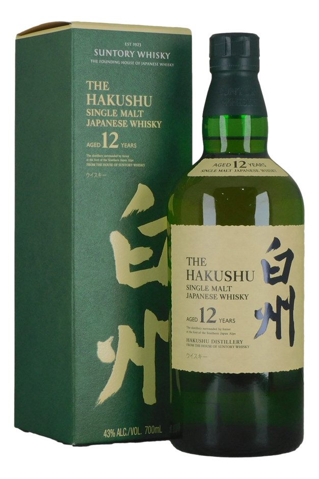Suntory The Hakushu - 12 Years (1x 700mL), Japan.