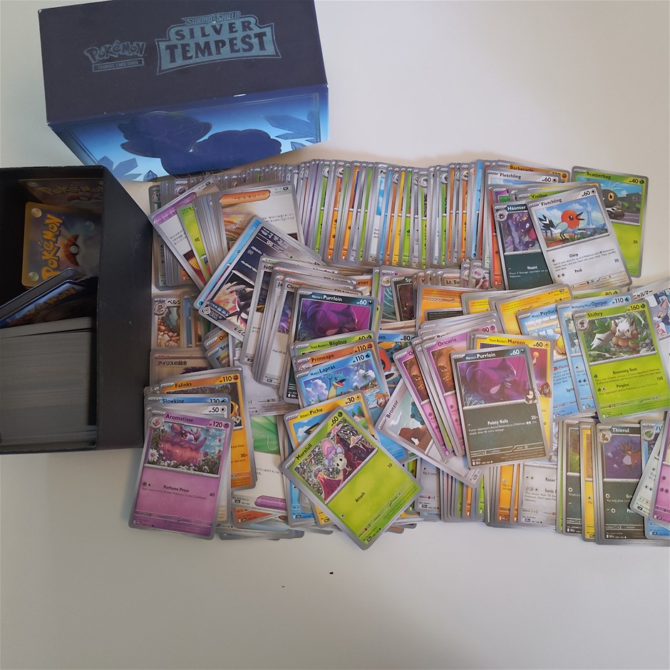 Over 600 pokemon cards.