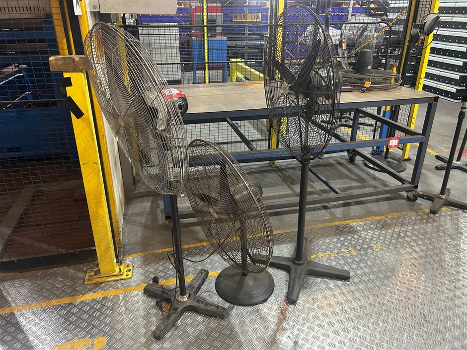 3 x Pedestal Fans