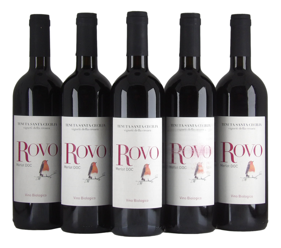 Tenuta Santa Cecilia Rovo Merlot DOC 2018 (5x 750mL)