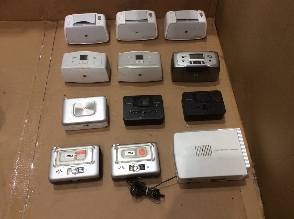Mix Brand Mix Model Compact Photo Printer (Lot of 12)