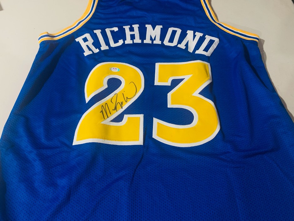 Mitch Richmond signed Jersey - Warriors RUN TMC - PSA and DNA authentica