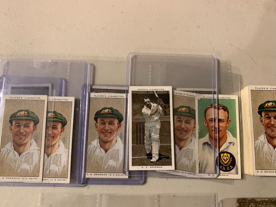Lot of vintage cigarette cards 1928- 38 with bradman cards - Approx 100<