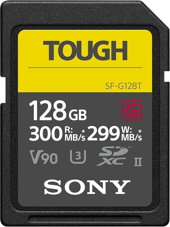SONY SF-G 128GB Tough Series UHS-II SD Memory Card, Black. RRP: $386.  Buye