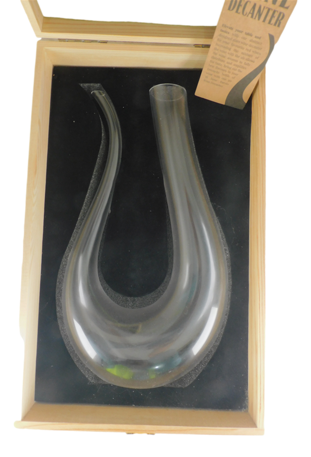 Po 'di fame Barolo Wine Decanter in Brennan Wooden Box.