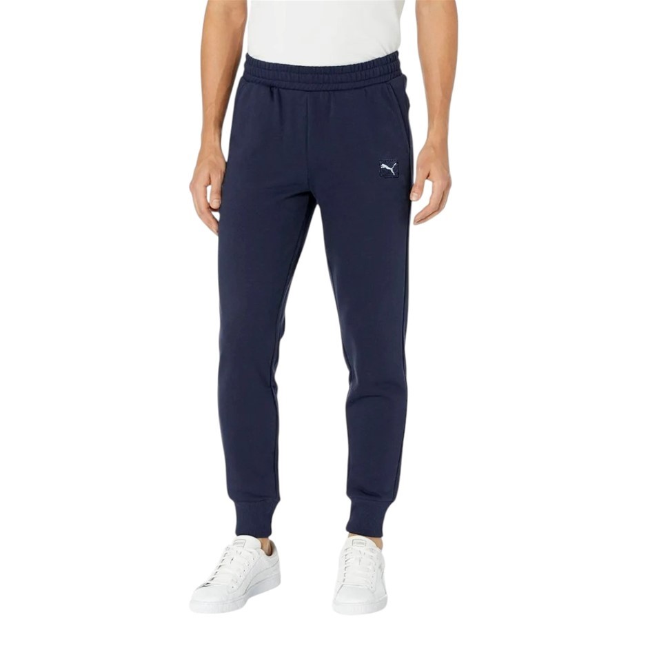 PUMA Men's ESS Elevated Fleece Pants, Size S, Navy (16), 199182. NB: minor