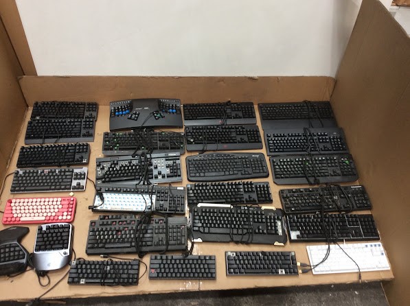 PHILIPS/Logitech Mixed Brand and Model Computer Keyboard (Lot of 26)