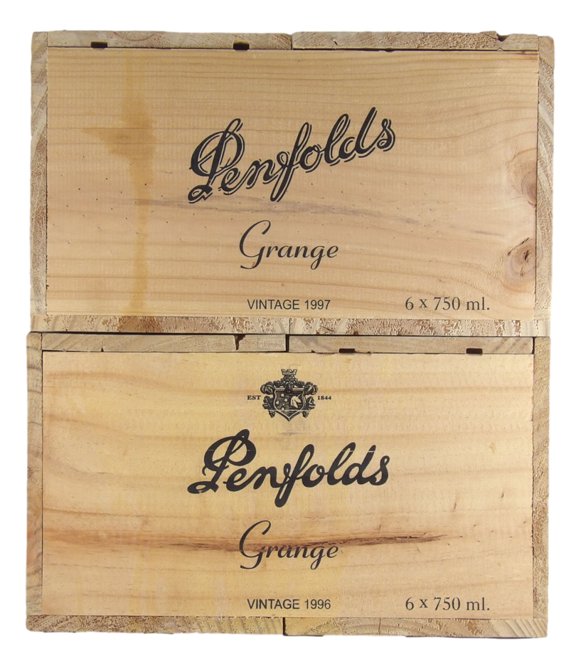 Empty Wooden Penfolds Boxes (2x Boxes) 