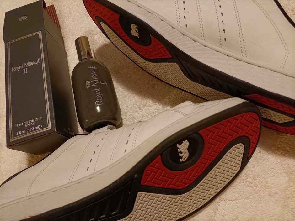 Lonsdale Rubber Shoes 12 as New and Royal Mirage ll Eau de Toilette 120 ml