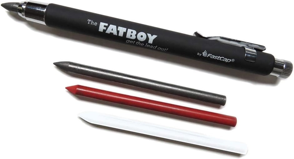 FastCap FatBoy Pencil Set with Grey, Red and White Leads