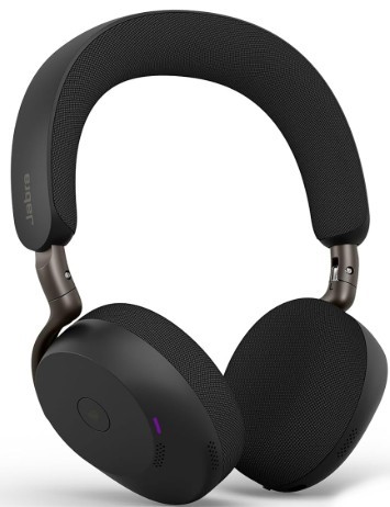 Jabra Evolve3 75 On-Ear Wireless Bluetooth Headset with Mic and Wireless Ch