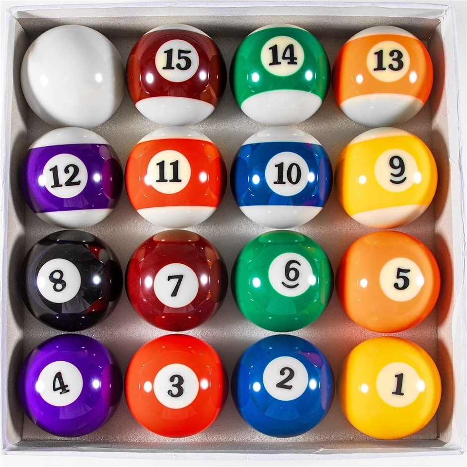 Billiard Balls Set 2-1/4' Regulation Size Pool Table Balls for Replacement